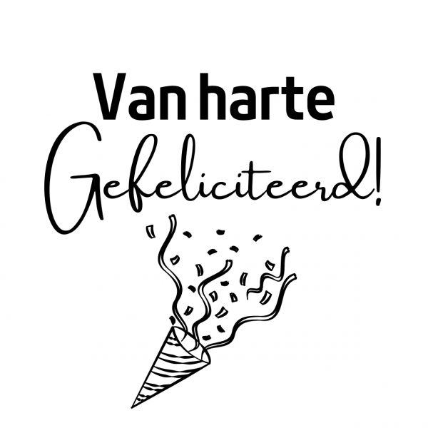 van harte gefeliciteerd